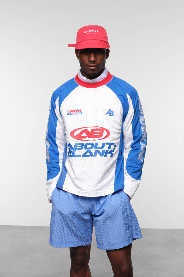motocross jersey white/red/blue