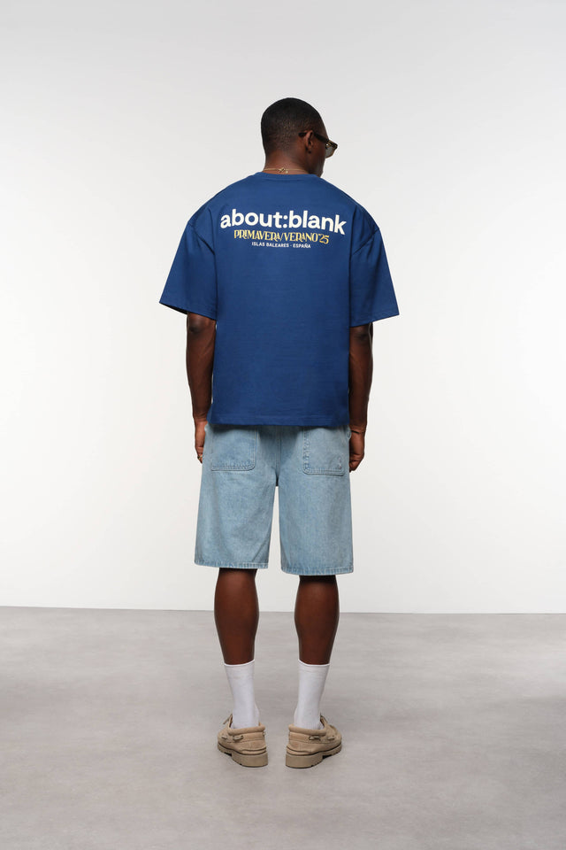 ibiza box t-shirt estate blue/ecru