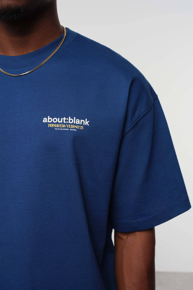 ibiza box t-shirt estate blue/ecru