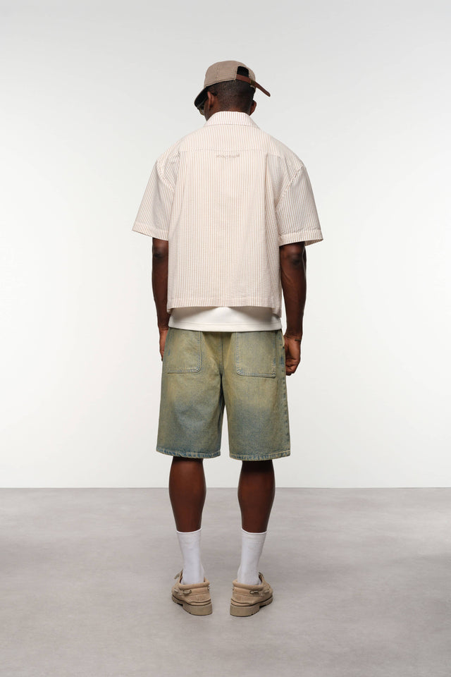 vacation shirt brown/white