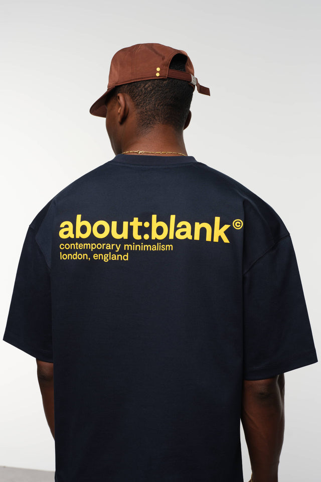 collection t-shirt navy/yellow