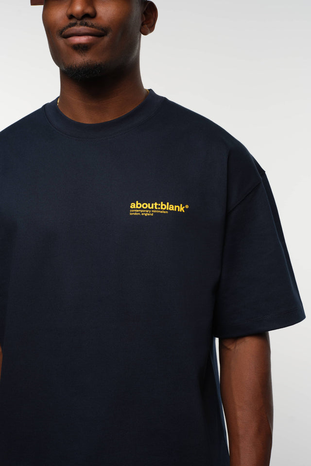 collection t-shirt navy/yellow