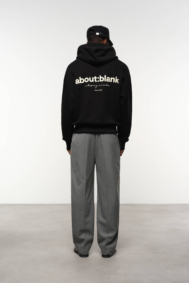 box hoodie black