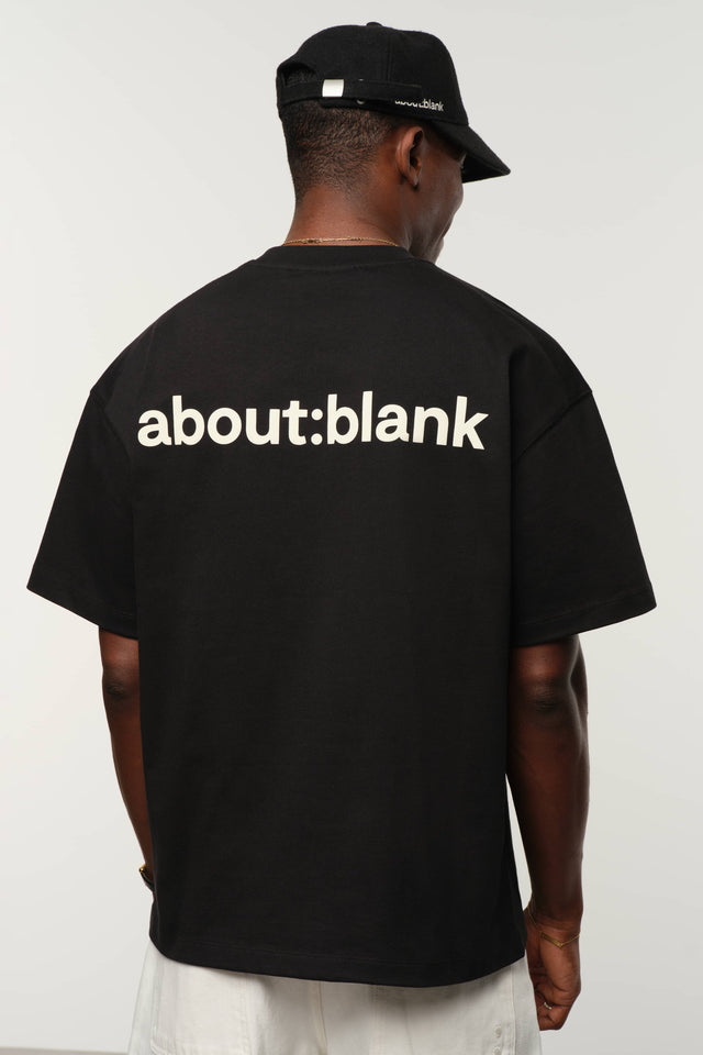 reverse t-shirt black/ecru