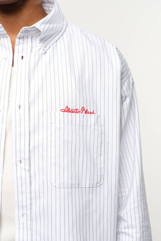 oxford script shirt white/sage
