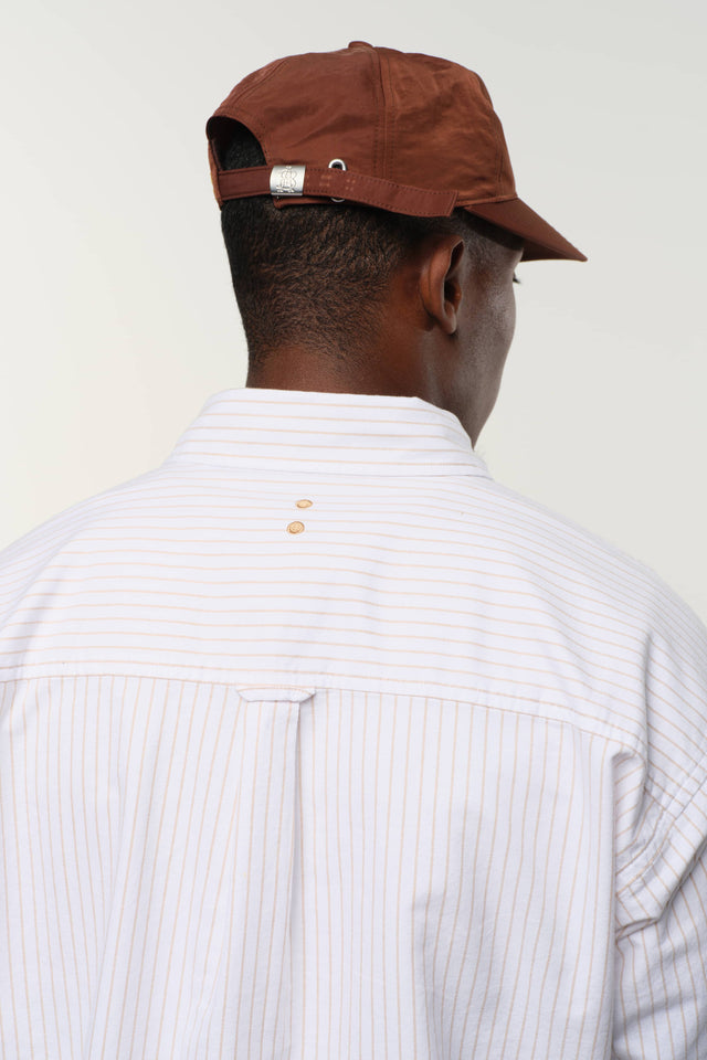 oxford script shirt beige/white