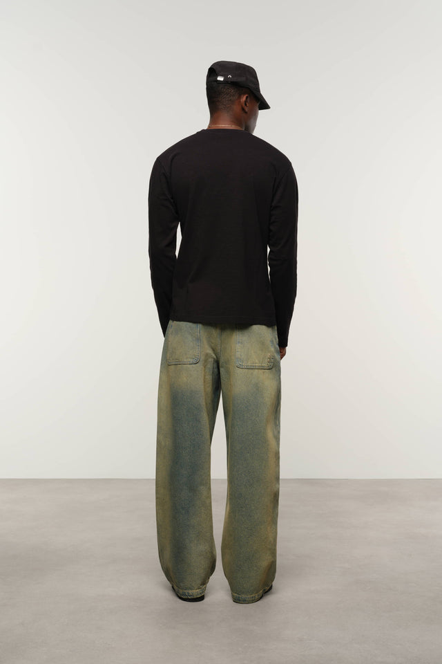 2 pack long sleeve t-shirt black