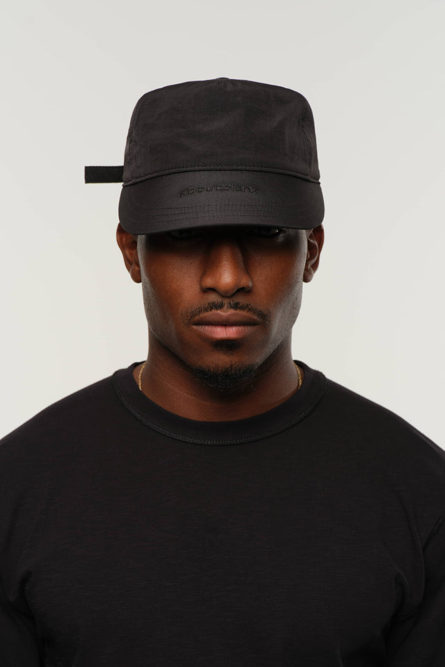 nylon cap black