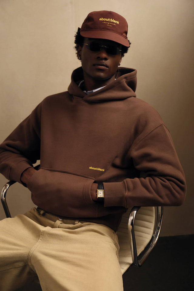 box hoodie brown/yellow