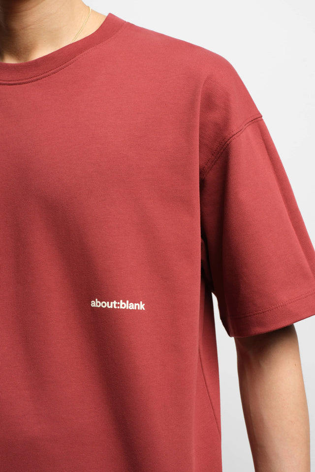 box t-shirt wine/ecru