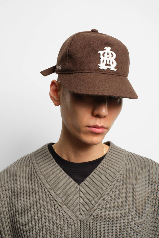 monogram cap brown/ecru