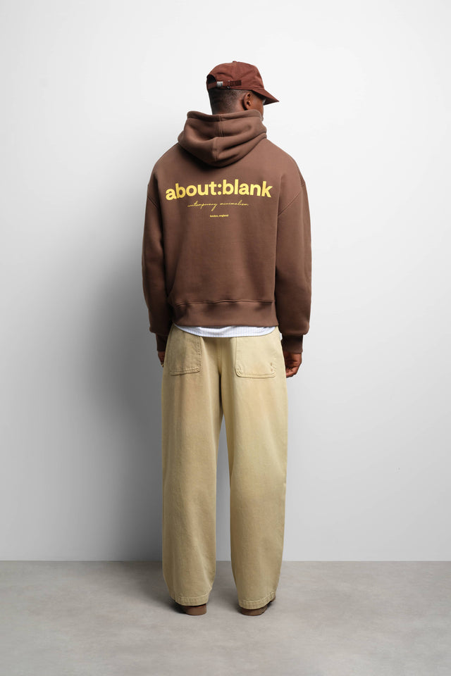 box hoodie brown/yellow