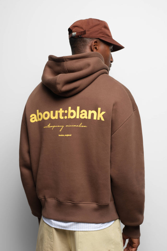 box hoodie brown/yellow