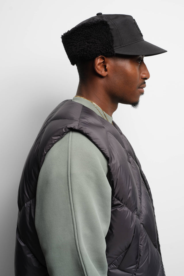 flap cap black