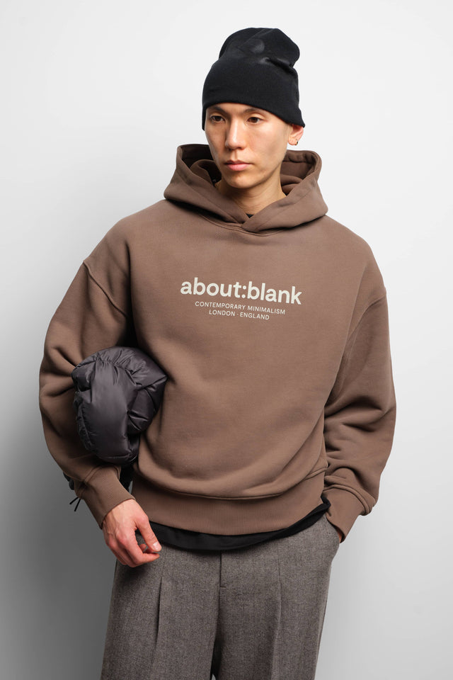 garcon hoodie washed brown