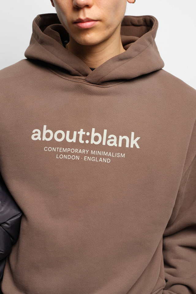 garcon hoodie washed brown