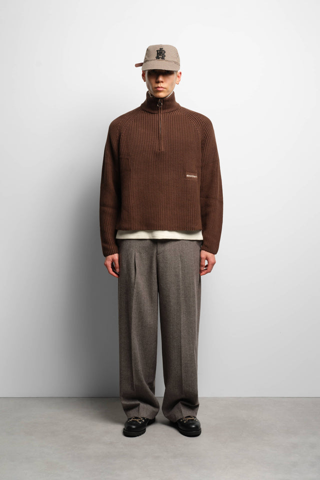 funnel knit brown
