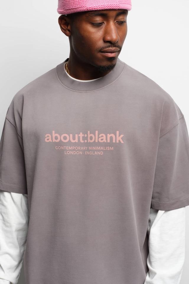 garcon t-shirt charcoal/pink