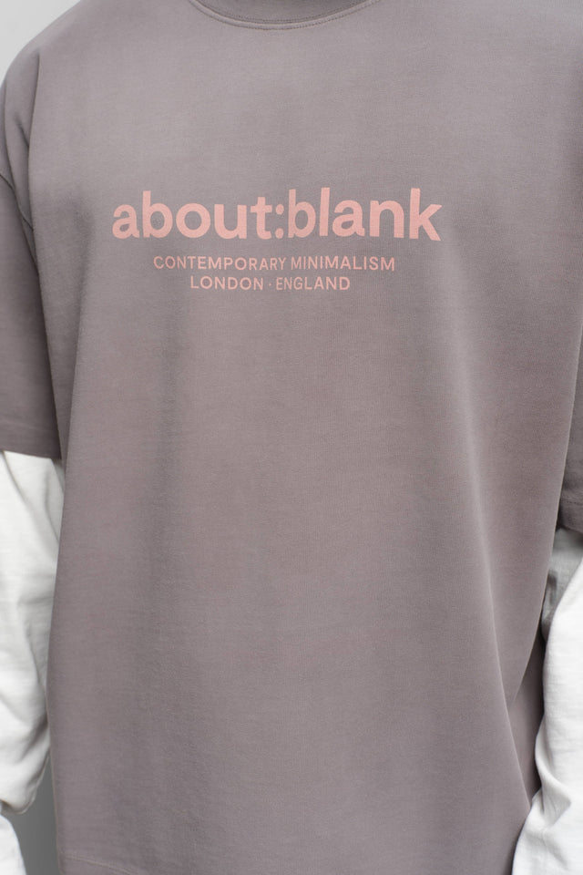 garcon t-shirt charcoal/pink