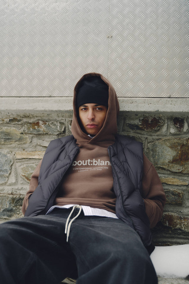 garcon hoodie washed brown