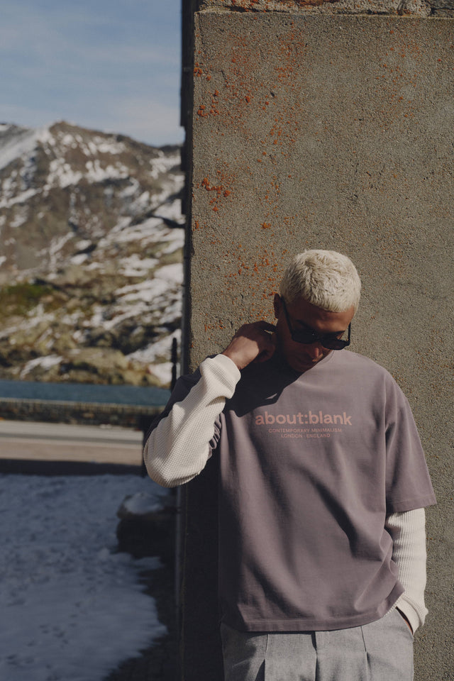 garcon t-shirt charcoal/pink