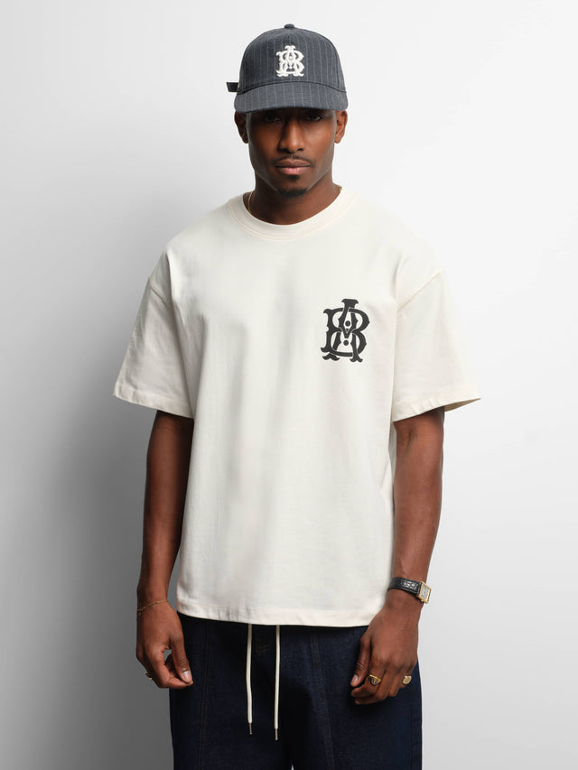 monogram t-shirt oat/black