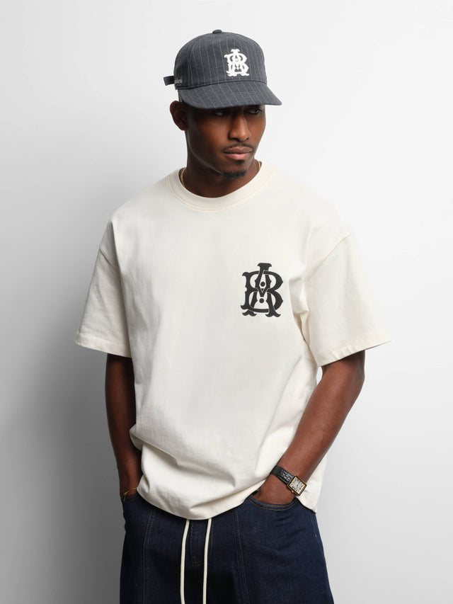 monogram t-shirt oat/black