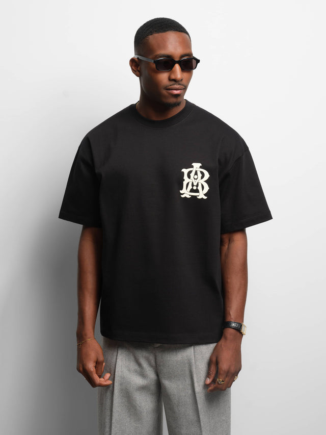 monogram t-shirt black/ecru