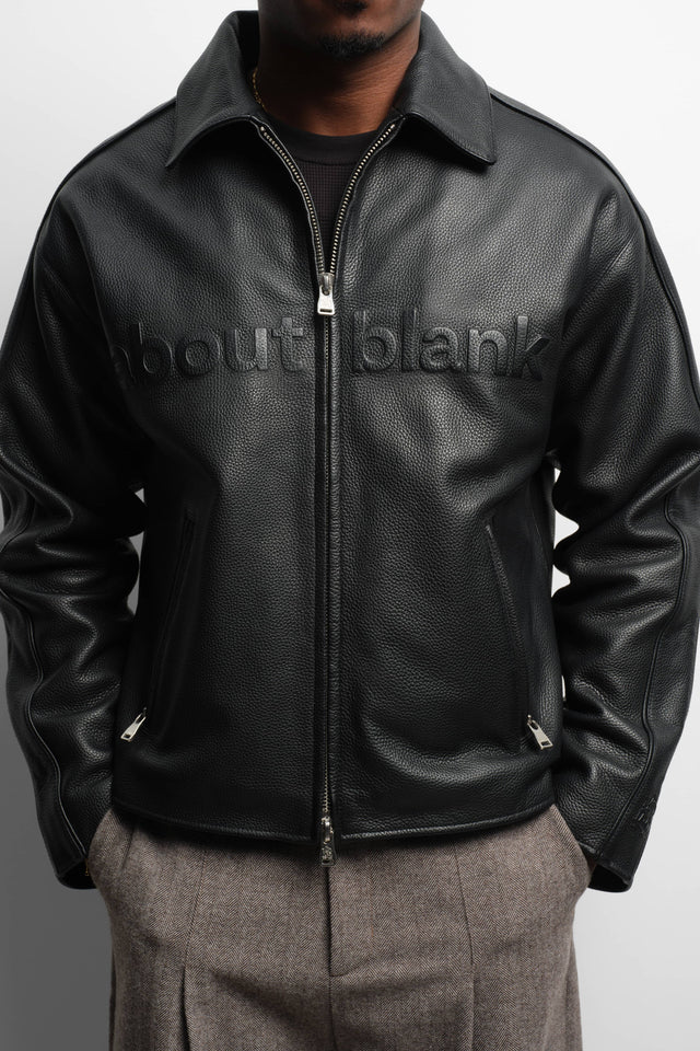 leather jacket black