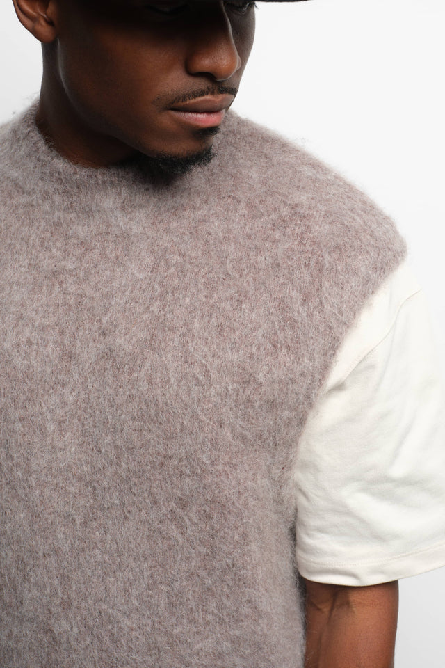 brushed vest biscuit