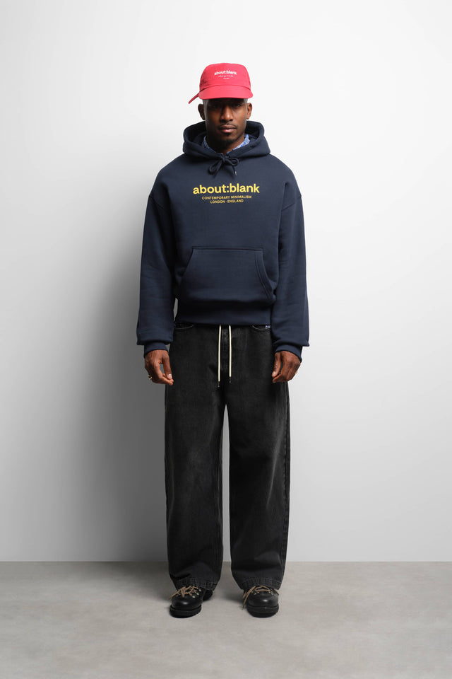 garcon hoodie classic navy/yellow