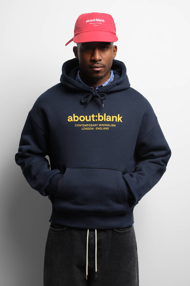 garcon hoodie classic navy/yellow