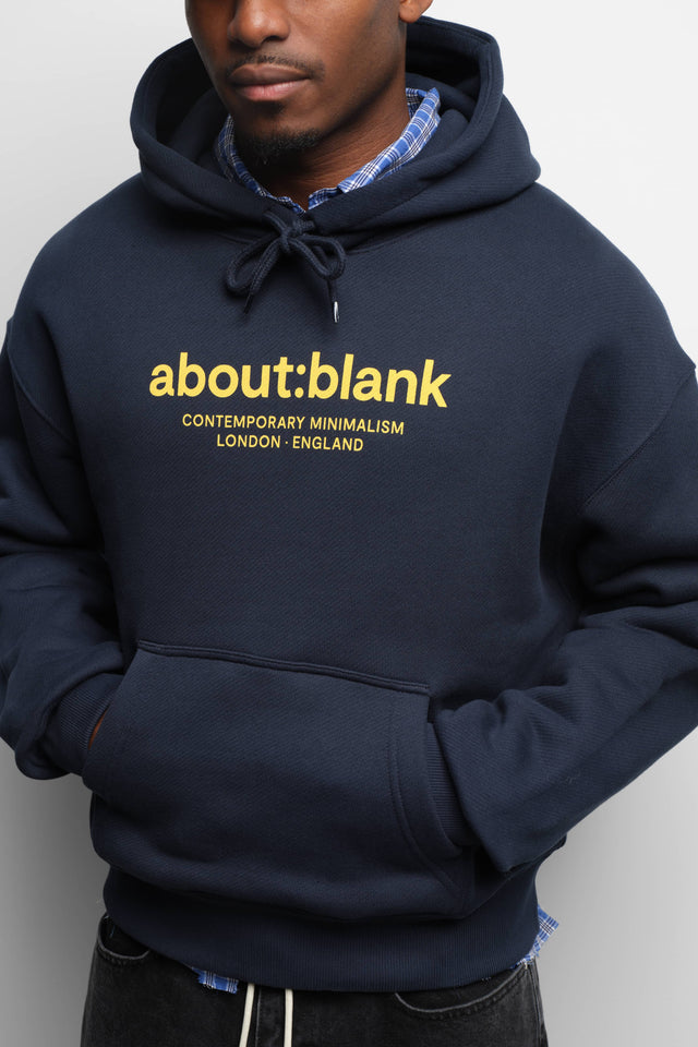 garcon hoodie classic navy/yellow