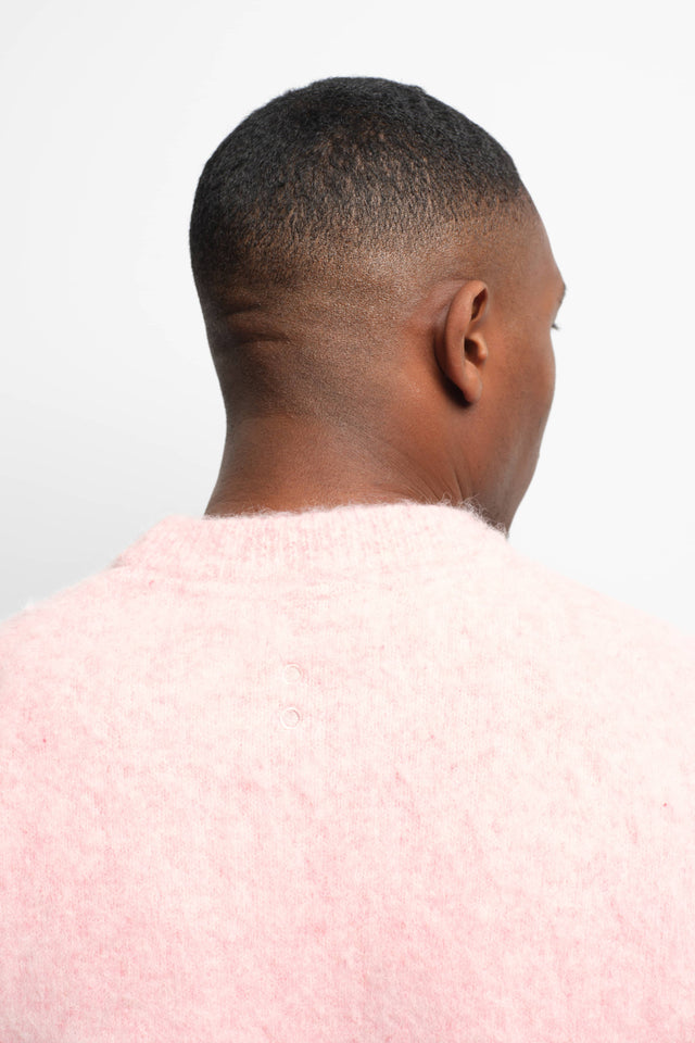 brushed vest pink