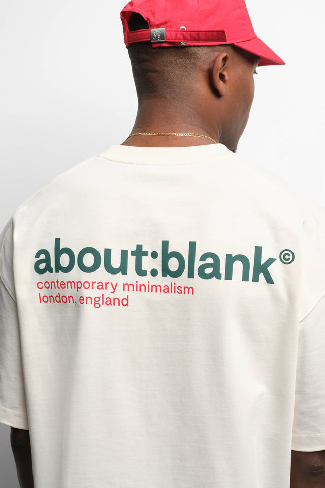 collection t-shirt oat/green/red