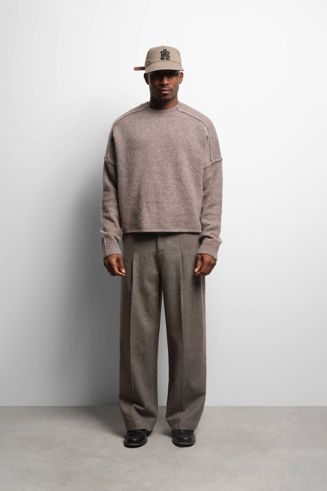 exposed mock neck biscuit