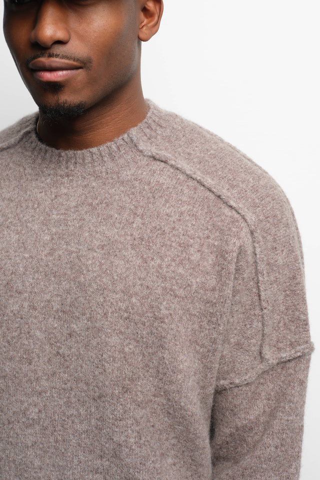 exposed mock neck biscuit