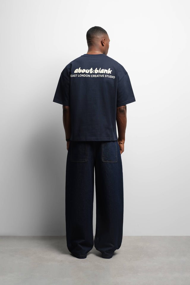 zev t-shirt navy/ecru