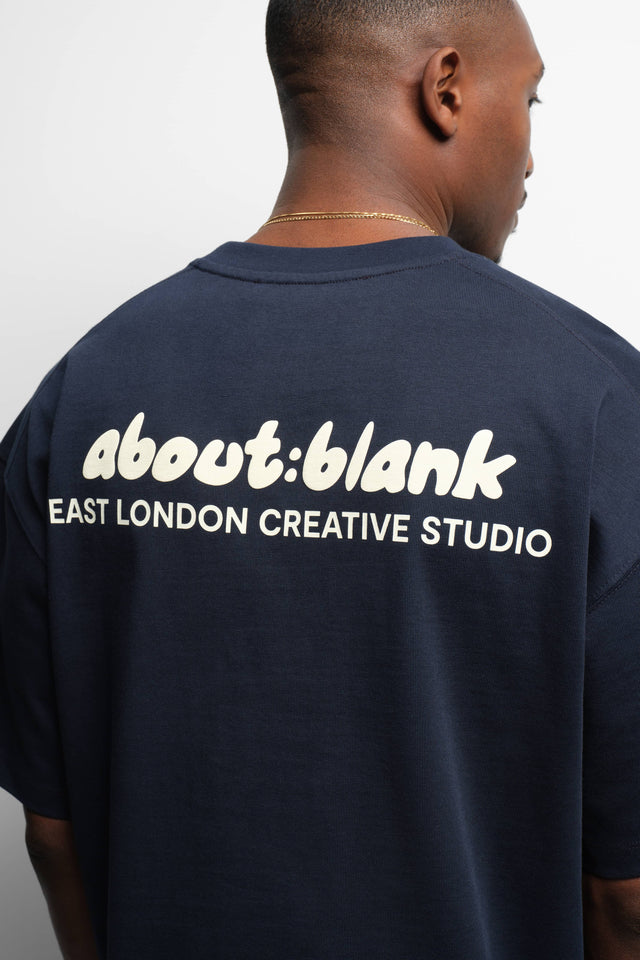 zev t-shirt navy/ecru