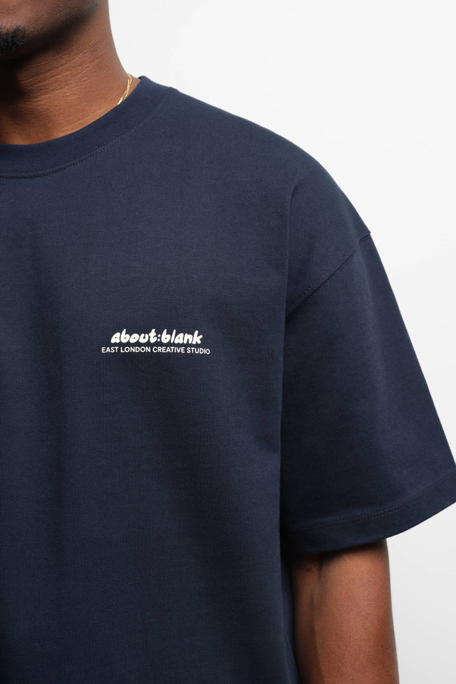 zev t-shirt navy/ecru