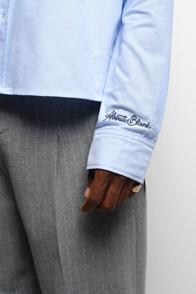 monogram oxford shirt blue