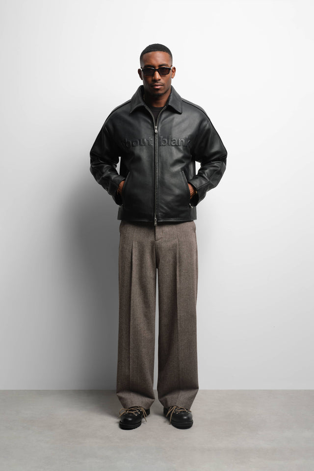 leather jacket black