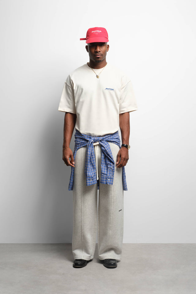 zev t-shirt oat/estate blue