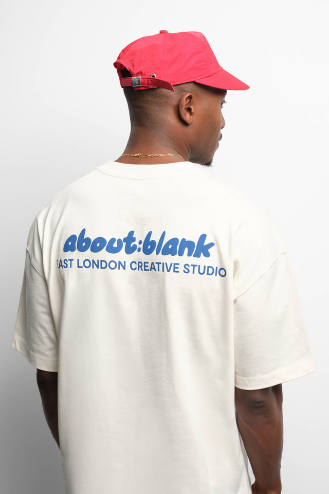 zev t-shirt oat/estate blue