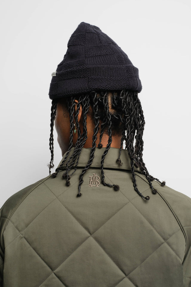 liner quilted jacket sage