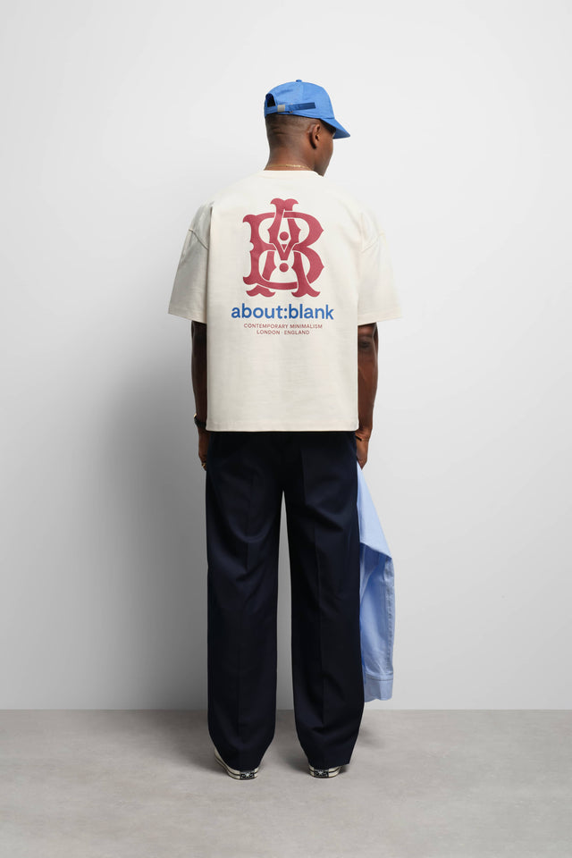 insignia t-shirt oat/red/blue