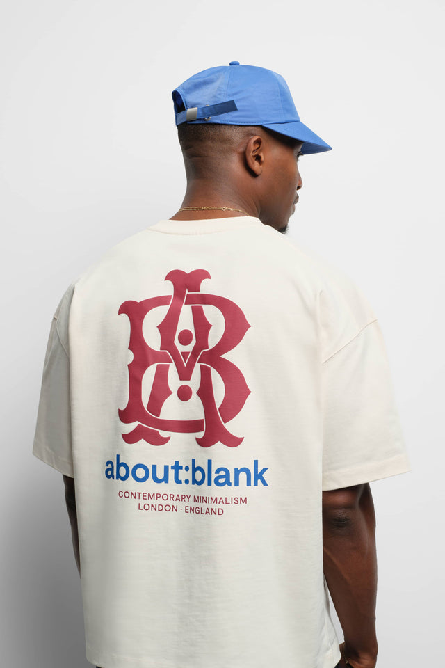 insignia t-shirt oat/red/blue