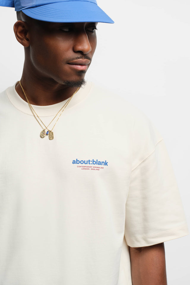 insignia t-shirt oat/red/blue