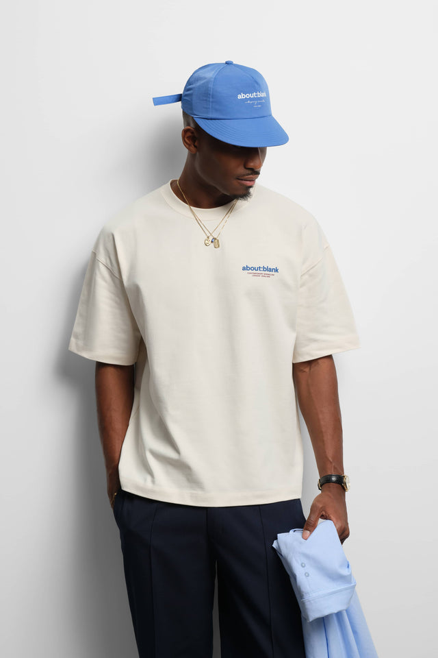 insignia t-shirt oat/red/blue