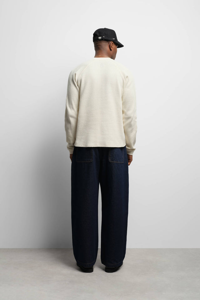 garcon long sleeve waffle oat